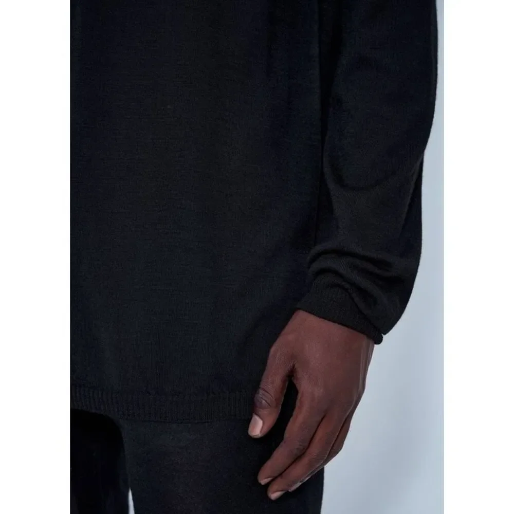 Rick Owens Men Oversized Turtleneck Sweater